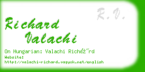 richard valachi business card